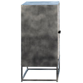 Wilton Gunmetal Iron and Natural Wood Finish Sideboard